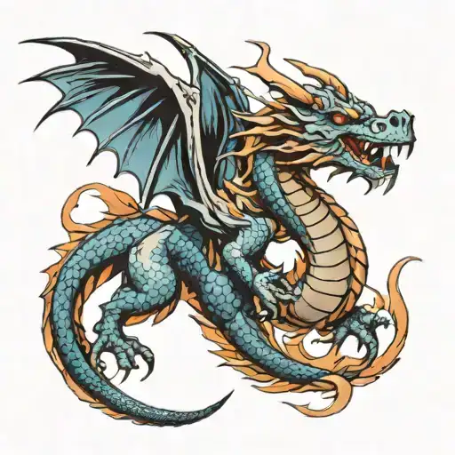 caraxes dragon from house tattoo design idea