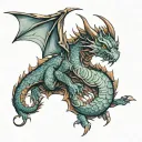caraxes dragon from house tattoo design idea