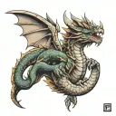 caraxes dragon from house tattoo design idea