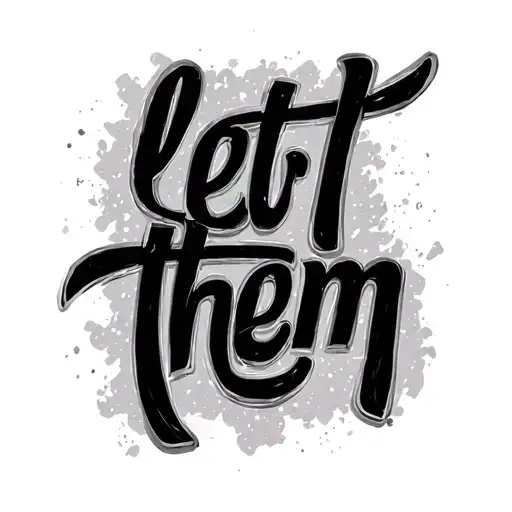 "let them" Anagram tattoo design idea