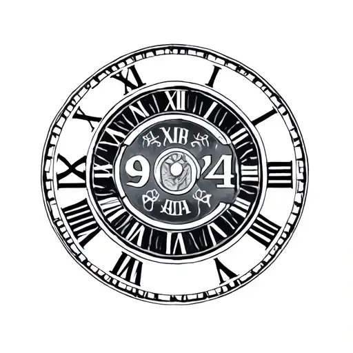 1984 Roman Numerals tattoo design idea