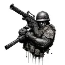 Hybrid Theory Soldier tattoo design idea