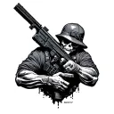 Hybrid Theory Soldier tattoo design idea