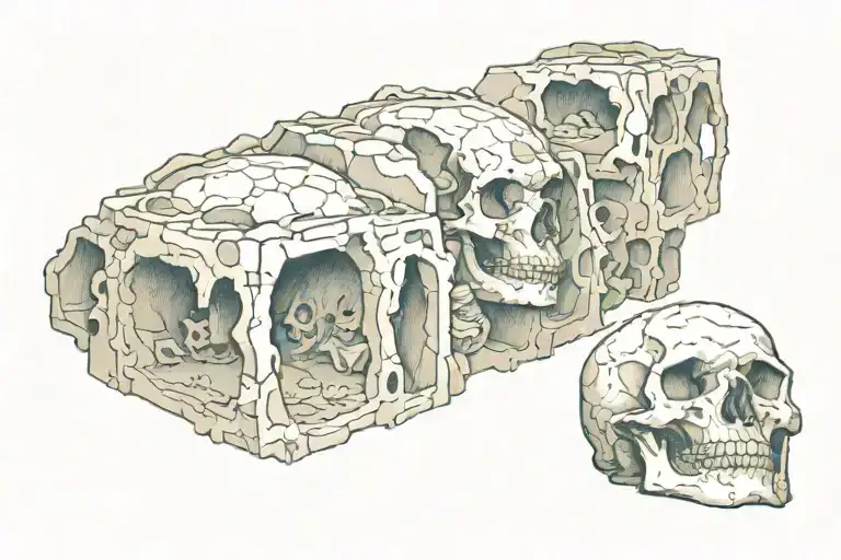 catacomb tattoo design idea