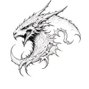 good vs evil tattoo design idea