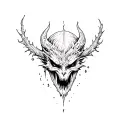 good vs evil tattoo design idea