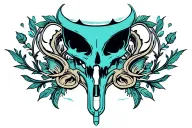 Pubic tattoo design idea