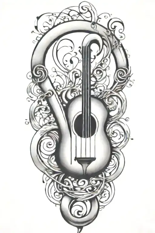 Love, Music, Love, infinity Inspired tattoo design idea