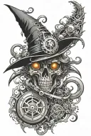 Witchy tattoo design idea