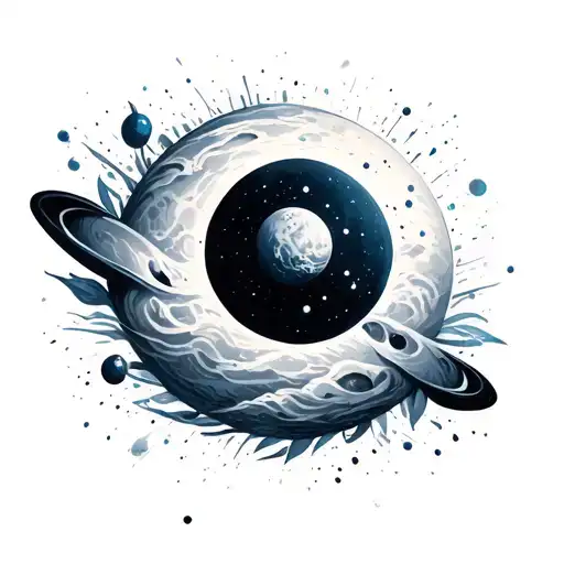 Pale Blue Dot tattoo design idea