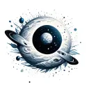 Pale Blue Dot tattoo design idea