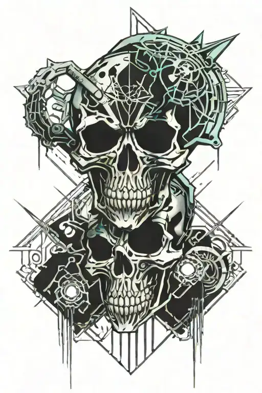 jay skull shadow fiend tattoo design idea