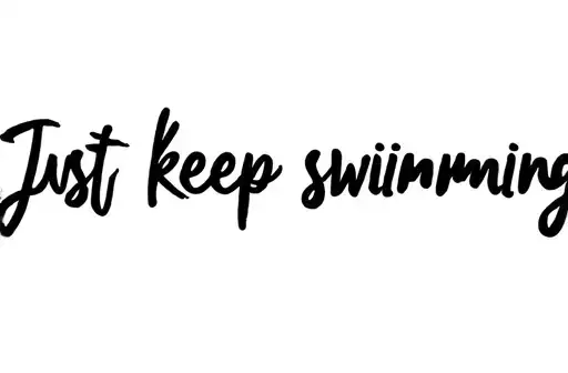 "Just keep swimming" tattoo design idea