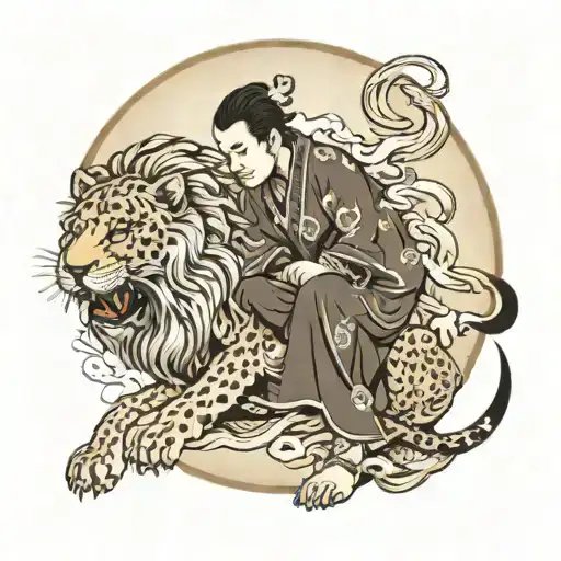 Daniel in the lions' den Unterarm tattoo design idea