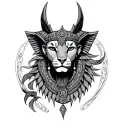 Sekhmet tattoo design idea