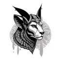 Sekhmet tattoo design idea