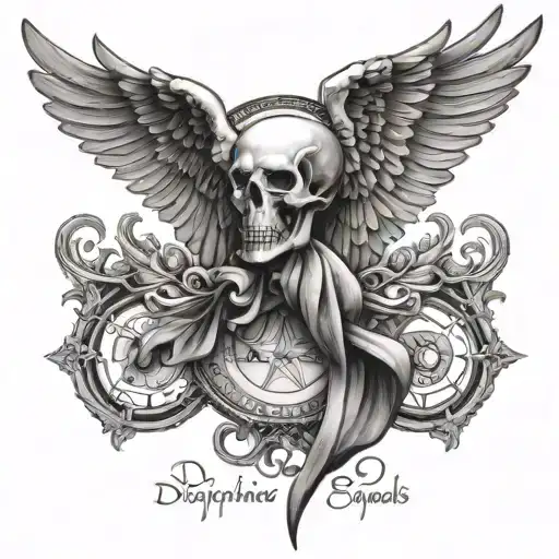 Discipline Equals Freedom tattoo design idea