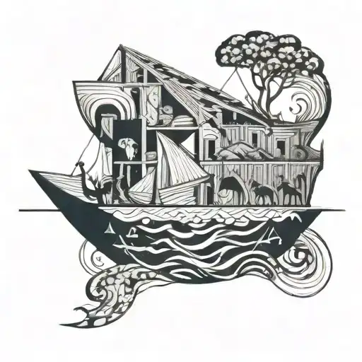 Noahs Ark tattoo design idea
