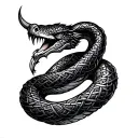 Celtic Snake tattoo design idea