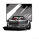 1988 corvette tattoo design idea