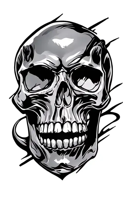 skull tattoo design idea