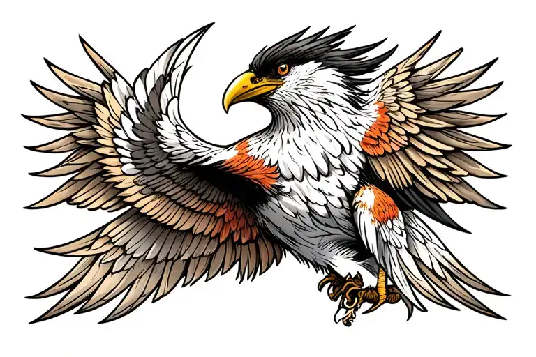 American traditional Thunderbird tattoo tattoo design idea