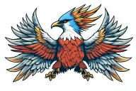 American traditional Thunderbird tattoo tattoo design idea