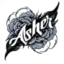 "Asher" Asher tattoo design idea