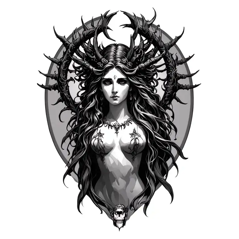 Hecate Goddess tattoo design idea