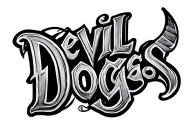 Devil dogs text tattoo design idea