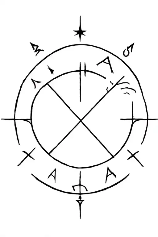 Zodiac sign Sagittarius, Libra and Aries. tattoo design idea