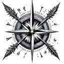 True North tattoo design idea