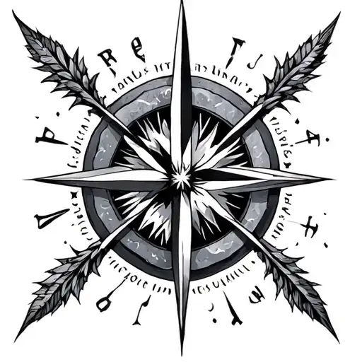 True North tattoo design idea