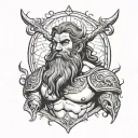 Samson tattoo design idea