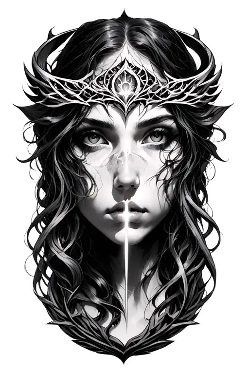 Malenia Elden Ring tattoo design idea