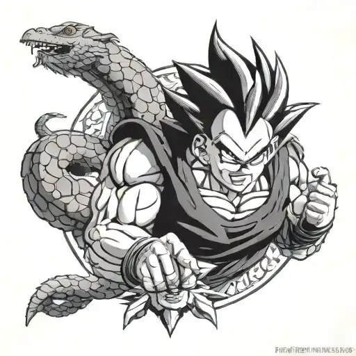 Dragon Ball Z Villians tattoo design idea