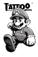 Mario Bros tattoo design idea