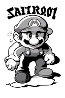 Mario Bros tattoo design idea