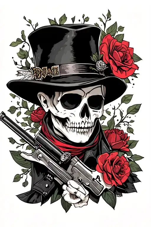 black parade tattoo design idea