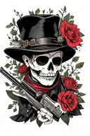 black parade tattoo design idea