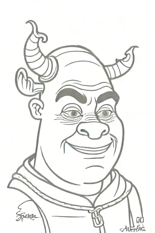 Shrek comes 'round again" tattoo design idea