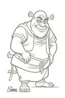 Shrek comes 'round again" tattoo design idea