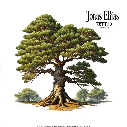 "Jonas Elias" lebanese cedar tree growing tattoo design idea