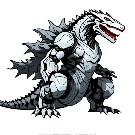 kiryu mechagodzilla tattoo design idea