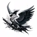 Dark Angels 40k tattoo design idea