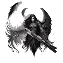 Dark Angels 40k tattoo design idea