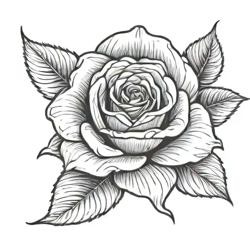 999 with a rose tattoo design idea