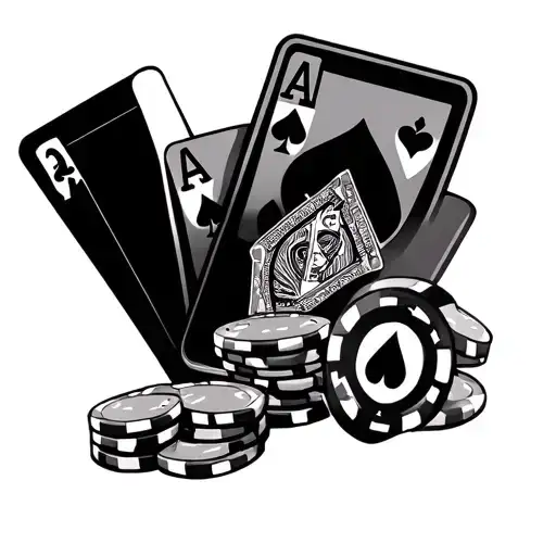 Gambling tattoo design idea