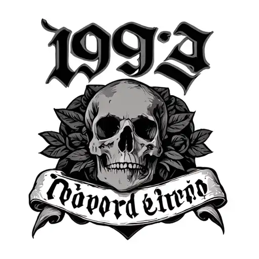 1993 old English font tattoo design idea