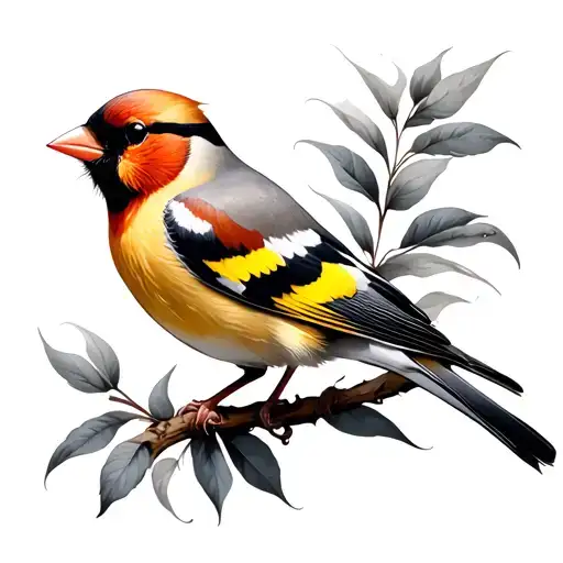 Goldfinch tattoo design idea